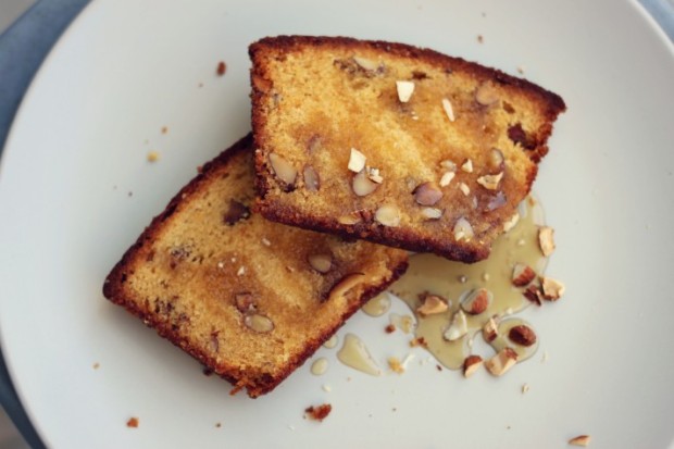Pound cake: It don't hurt to pile on more of that syrup.